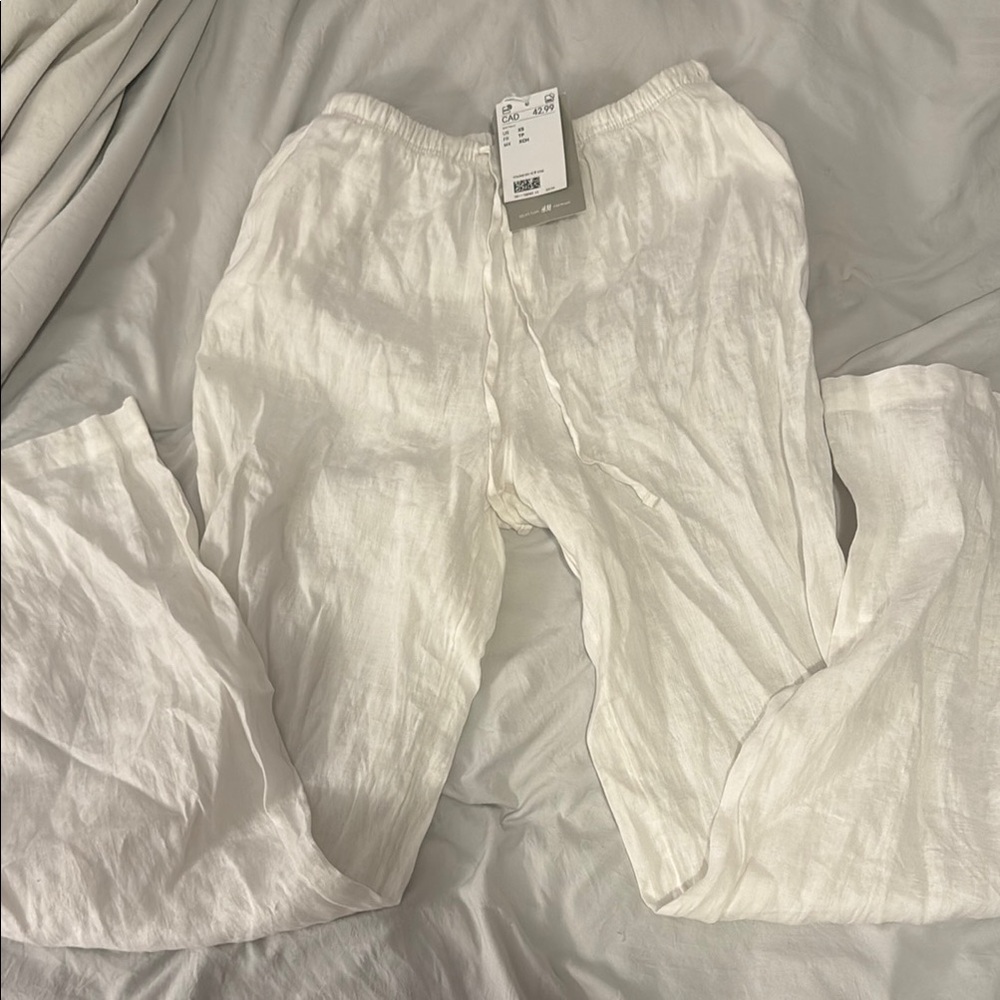 White Linen Pants